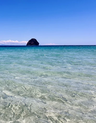Le rocher du diamant en Martinique